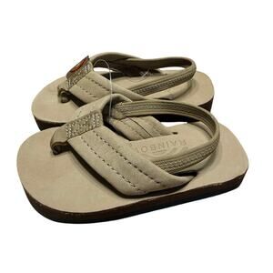 Infant/Toddler Rainbows Size 3-4 W/ Strap NWT